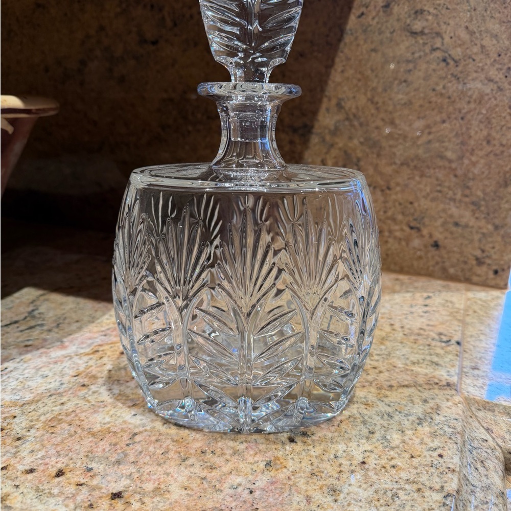 Crystal Oval Decanter by Fifth Avenue, Perfect